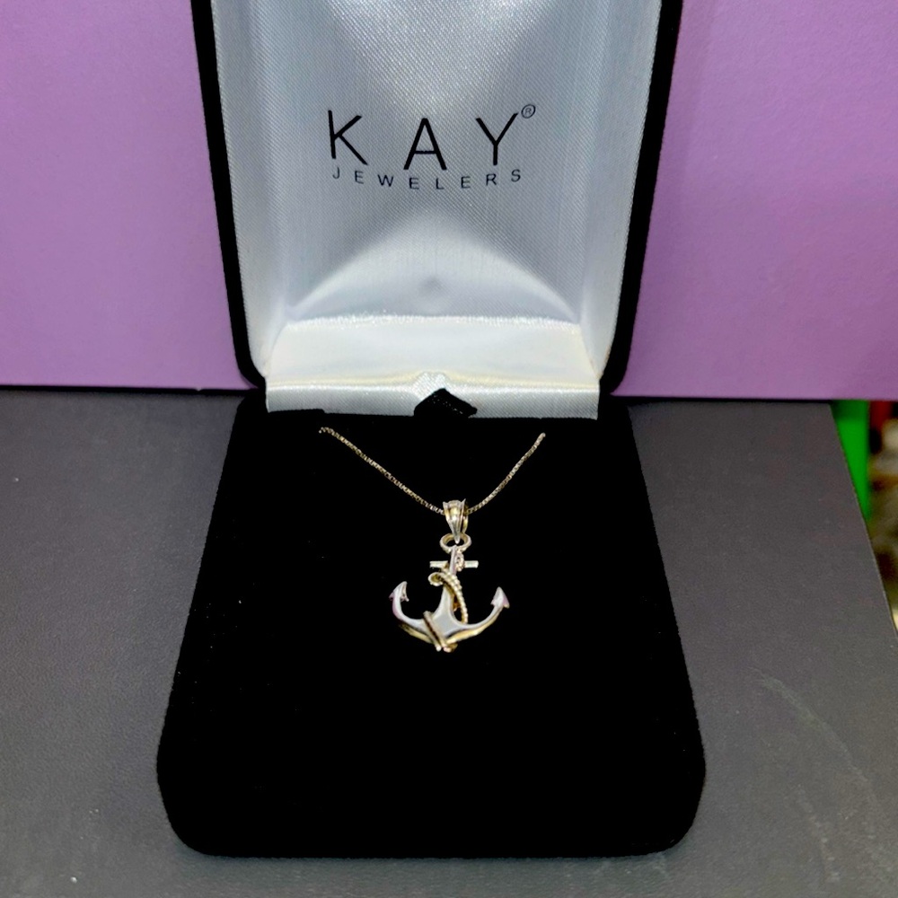 SS Anchor Necklace